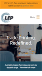 Mobile Screenshot of lepcolourprinters.com.au